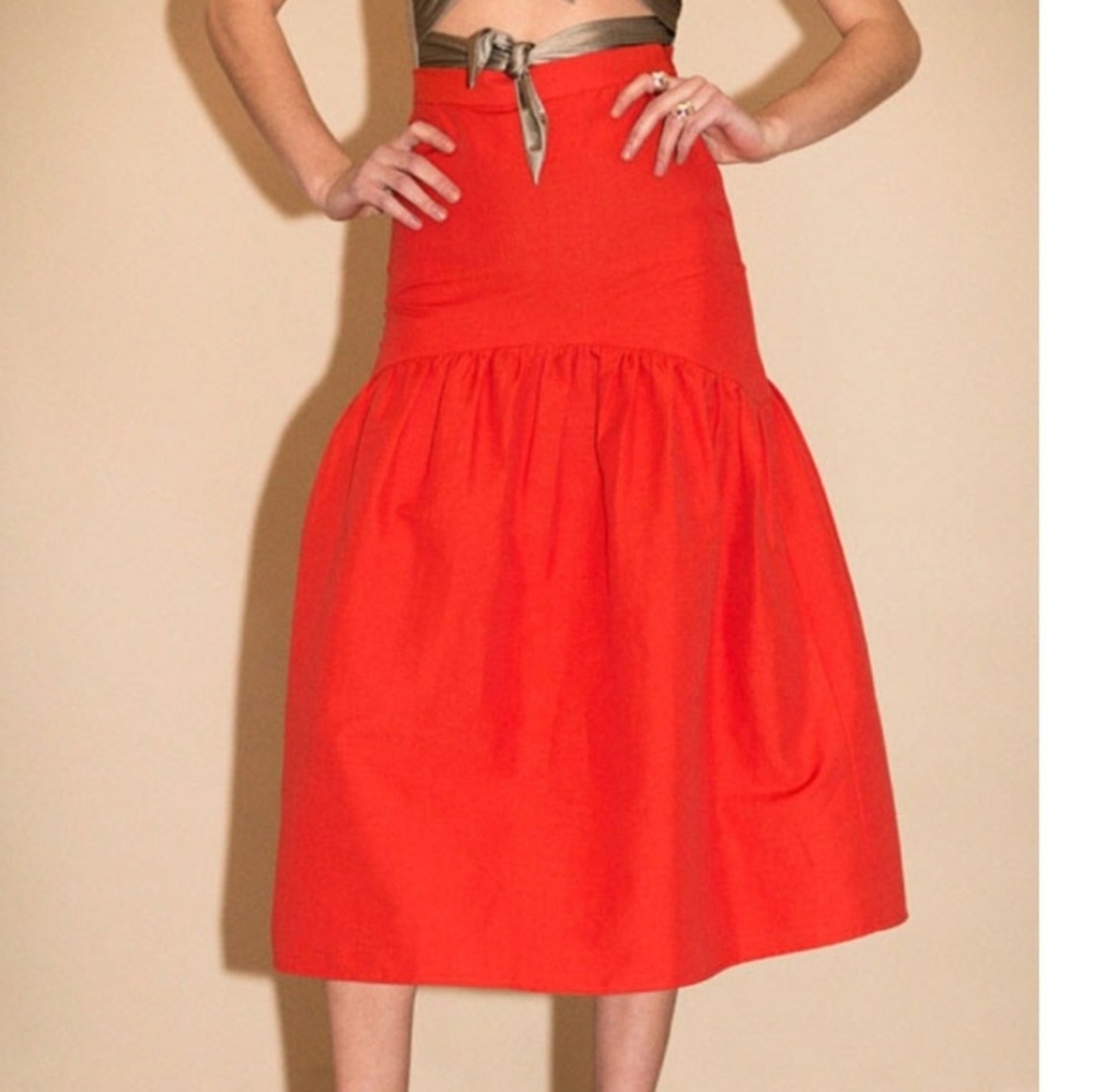 Maryam Nassir Zadeh Red Cala Skirt Sold Out size S